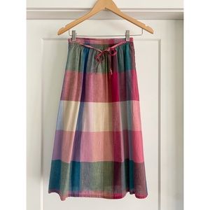 Vintage summer cotton skirt with pockets!